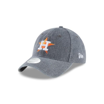 Houston Astros Gorra | New Era MLB Faded Denim 9twenty Adjustable Cap Mexico - Grises
